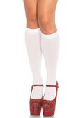 nylon knee highs white