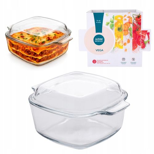 Naczynie żaroodporne 1,5l szklane do zapiekania z pokrywą Altom Design na Arena.pl