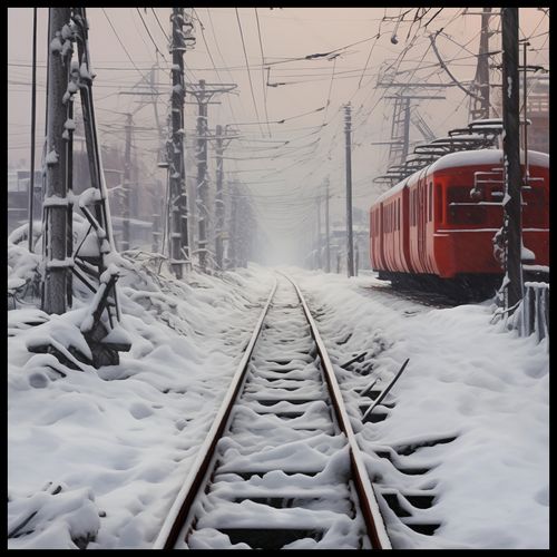 Plakat 70x70cm Podróż po Torach na Arena.pl