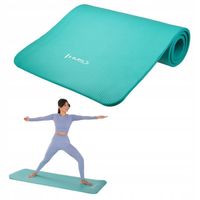 Jednoczęściowa MATA Do ćwiczeń FITNESS aerobik Miękka z uchwytami paskami