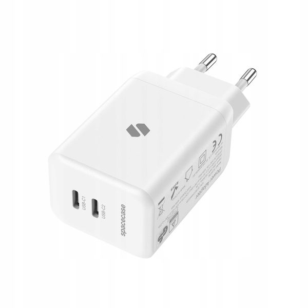 Spacecase Usb Charger 45W Gan Sc007W White zdjęcie 8