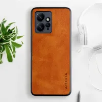 Etui AIORIA Vintage LEATHER do Xiaomi Redmi Note 12 4G Global pomarańczowy