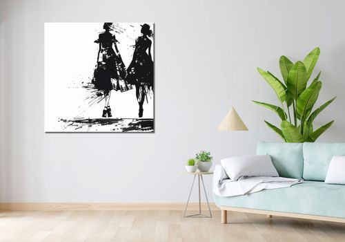 Obraz 100x100cm Atramentowy Przerys na Arena.pl