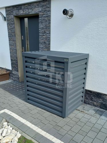Osłona klimatyzatora - pompy ciepła 80x50x130 cm antracyt  TKD458 na Arena.pl