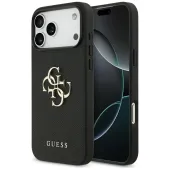 etui guess grained big 4g & classic logo na iphone 17 pro max - czarne