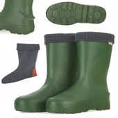 KALOSZE DAMSKIE GUMOWCE PIANKOWE EVA GEKO G90548 ROZMIAR 37 WYSOKOŚĆ 28 CM