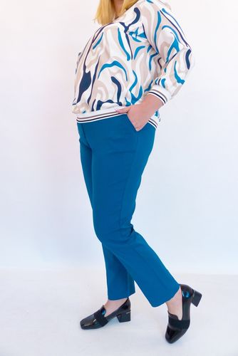 Sławanna Eleganckie spodnie Niebieskie 42 na Arena.pl