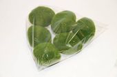 kamienie dekoracyjne 7x8cm zielono-czarne z MCHEM 24szt. | M92556