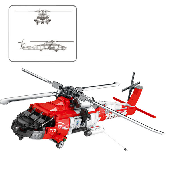ND24_24742 Klocki Konstrukcyjne Helikopter Ratunk zdjęcie 3