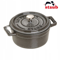 Staub Mini Cocotte Mini garnek żeliwny okrągły 250 ml, grafitowy