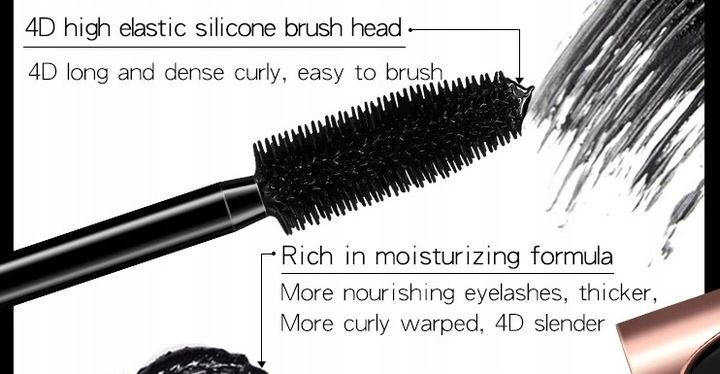4D TUSZ DO RZĘS Jedwab wydłużający MASKARA mascara zdjęcie 10