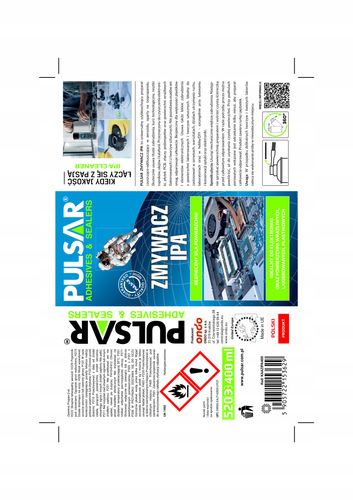 IPA ALKOHOL IZOPROPYLOWY PULSAR ZMYWACZ DO ELEKTRONIKI SPRAY 400 ml na Arena.pl