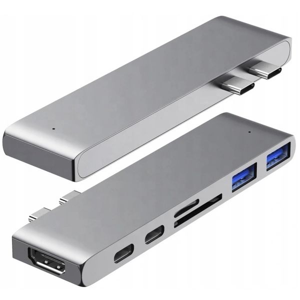 ADAPTER HUB PRZEJŚCIÓWKA USB-C USB THUNDERBOLT HDMI 4K DO MACBOOK PRO AIR zdjęcie 5