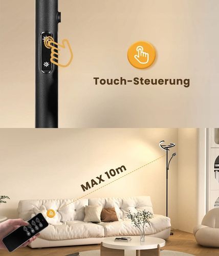 LED Lampa Stojąca Podłogowa Do Salonu 20W+7WPółokrągły kształt 175CM na Arena.pl