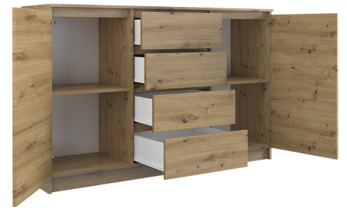 KOMODA 2D4S 140 - DĄB ARTISAN na Arena.pl