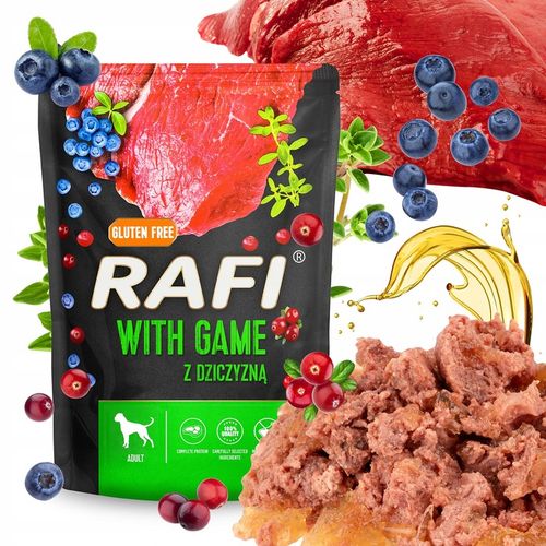 MOKRA KARMA DOLINA NOTECI RAFI ADULT BEZ ZBÓŻ SASZETKA MIX SMAKÓW 24 x na Arena.pl