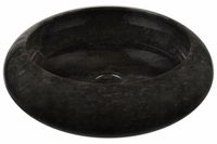 DIVERO Umywalka nablatowa z naturalnego kamienia Black