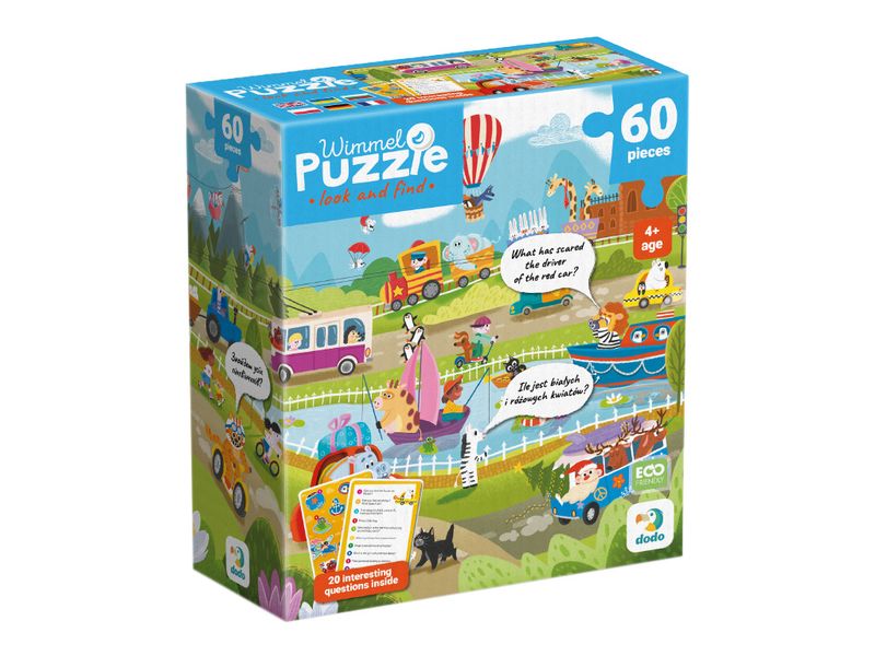 Puzzle ”Transport”, Ilość Elementów 60, Dodo,  300660 zdjęcie 4