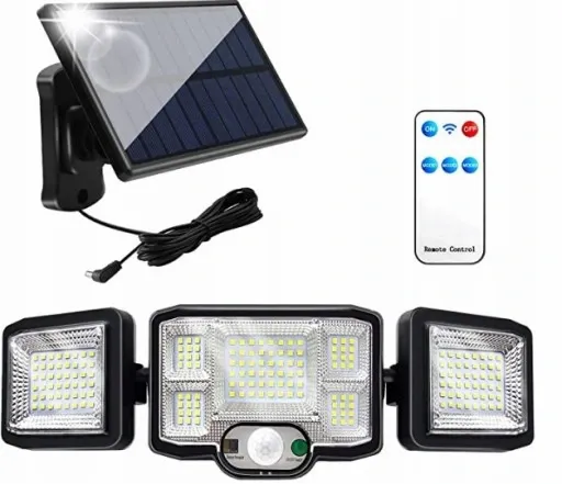 HALOGEN LAMPA SOLARNA ULICZNA SOLAR 192 LED+PILOT zdjęcie 6