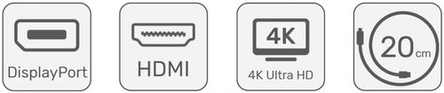 Adapter Unitek Y-6331 miniDisplayPort-HDMI 4K na Arena.pl