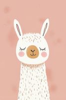 Plakat 40x60cm Wzory dla Dzieci, Dziewczynki i Chłopca - Lama
