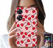 ETUI DO OPPO RENO8 T 4G - KOBIECE, MODNE WZORY LIZAKI W SERCA CASE