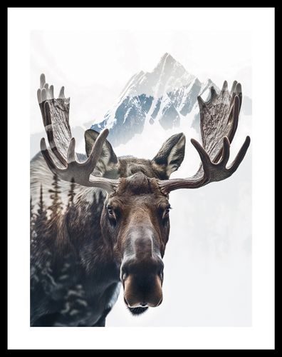 Plakat 30x40cm Łoś Duch Lasu na Arena.pl