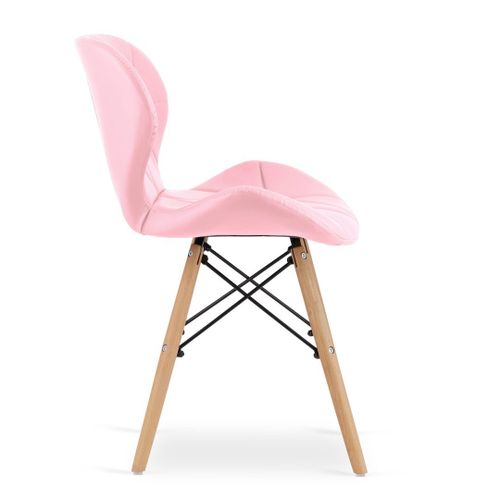 Krzesło LAGO ekoskóra - róż x 4 na Arena.pl