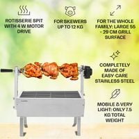 GRILL WĘGLOWY KLARSTEIN ROŻEN DO PIECZENIA PROSIAKA OBROTOWY 4W MAX 12 KG