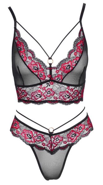 Bra Set Black/Red L zdjęcie 5