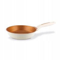 Solidna PATELNIA INDUKCJA NIEPRZYWIERAJĄCA patelnia MAŁA 20cm Texture Cream