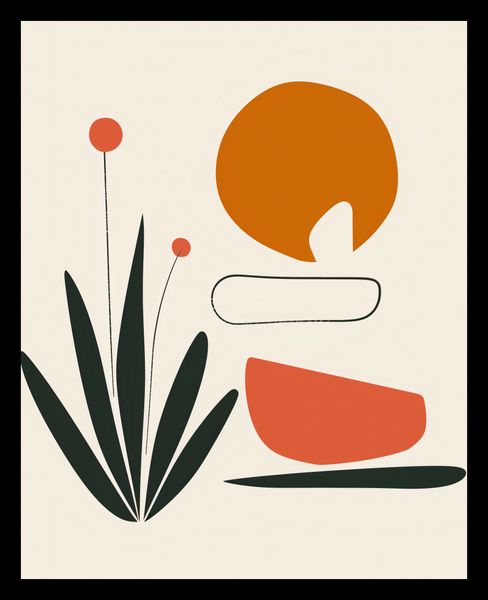 Plakat 40x50cm Abstrakcyjny Zen zdjęcie 2