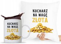 Zestaw Poduszka + Kubek Dla Kucharza Szefa Kuchni Z Nadrukiem Ze Zdjęciem