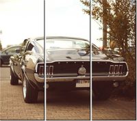 90CM 80 OBRAZ 3 ELEM FORD MUSTANG 55LANEY69 ŚCIENNY