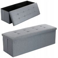 PUFA Z POJEMNIKIEM SKRZYNIA TAPICEROWANA SIEDZISKO OTWIERANA SCHOWEK