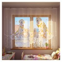 Firanka Perritos 310 x 180 cm DomoweTekstylia | WN309P 180