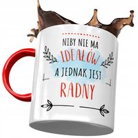 Kubek Czerwony Dla Radnego Idealny Radny Z Nadrukiem Ze Zdjęciem