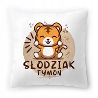 Poduszka Dla Tymona Na Urodziny Ze Zdjęciem Na Prezent Biała 40X40 Cm