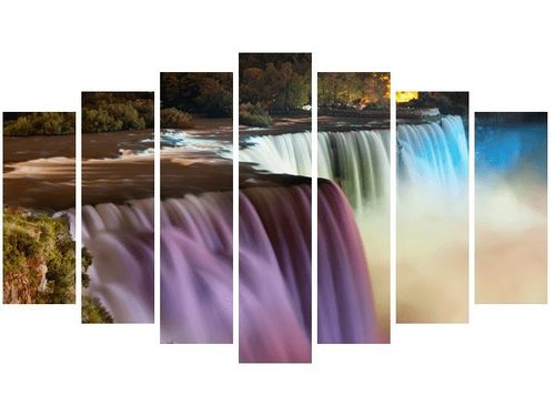 80CM 140CM OBRAZ 7 ELEM WODOSPAD NIAGARA ŚCIENNY na Arena.pl