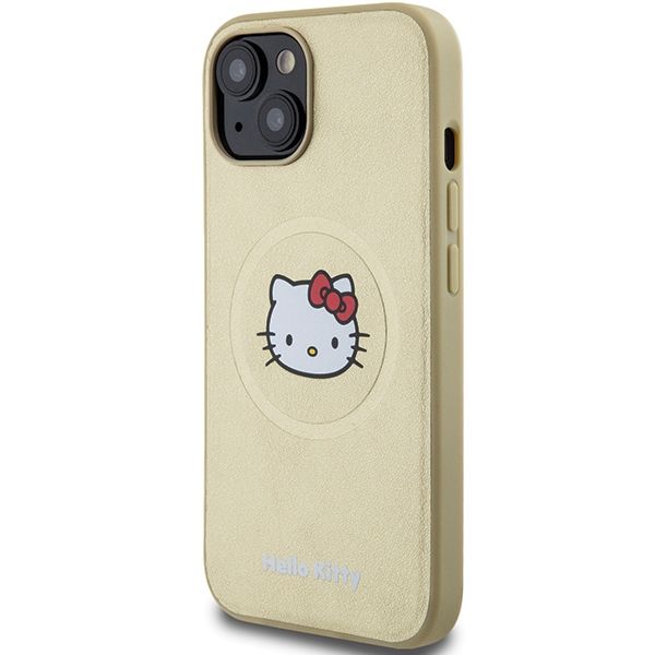 Etui Hello Kitty do iPhone 15, iPhone 14, iPhone 13, Złoty, MagSafe zdjęcie 2