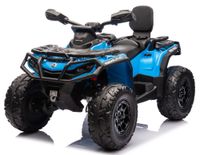 Quad Na Akumulator Can-Am Licencja 4x200W 24V Ekoskóra Koła Eva Niebieski