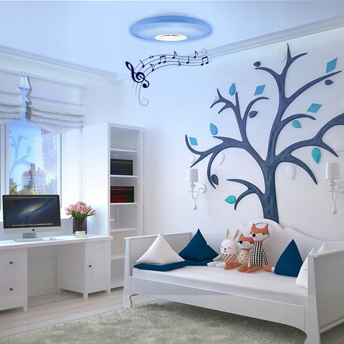 Lampa plafon LED RGB Kolorowa GŁOŚNIK Bluetooth 60w + Pilot Aplikacja na Arena.pl