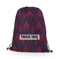 WORKO-PLECAK SPORTOWY z Twoim imieniem Czerwone zygzaki 185