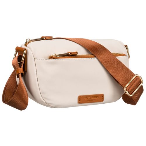 nylonowa torebka damska w brązowo-beżowym kolorze - peterson na Arena.pl