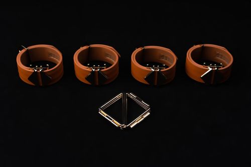 uprząż bondage hogtie set brown lockink na Arena.pl