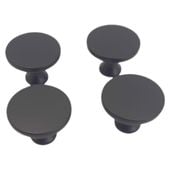 gałki meblowe matowe czarne 30x22 mm 4 sztuki