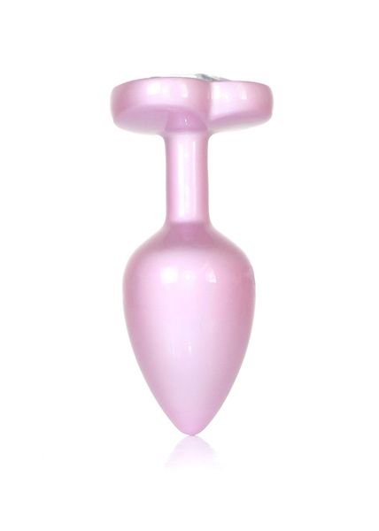 Plug-Jewellery Pearl Pink Heart Plug- Clear S zdjęcie 4