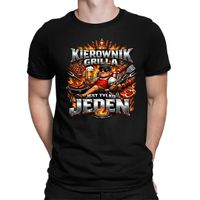 Kierownik grilla jest tylko jeden - męska koszulka na prezent L T-shirt