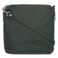 VERA PELLE torebka damska skórzana listonoszka z paskiem na ramię V513 c.zielona