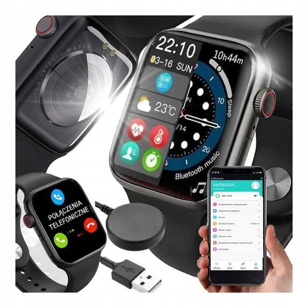 Smartwatch niktrade 206477236 czarny zdjęcie 1